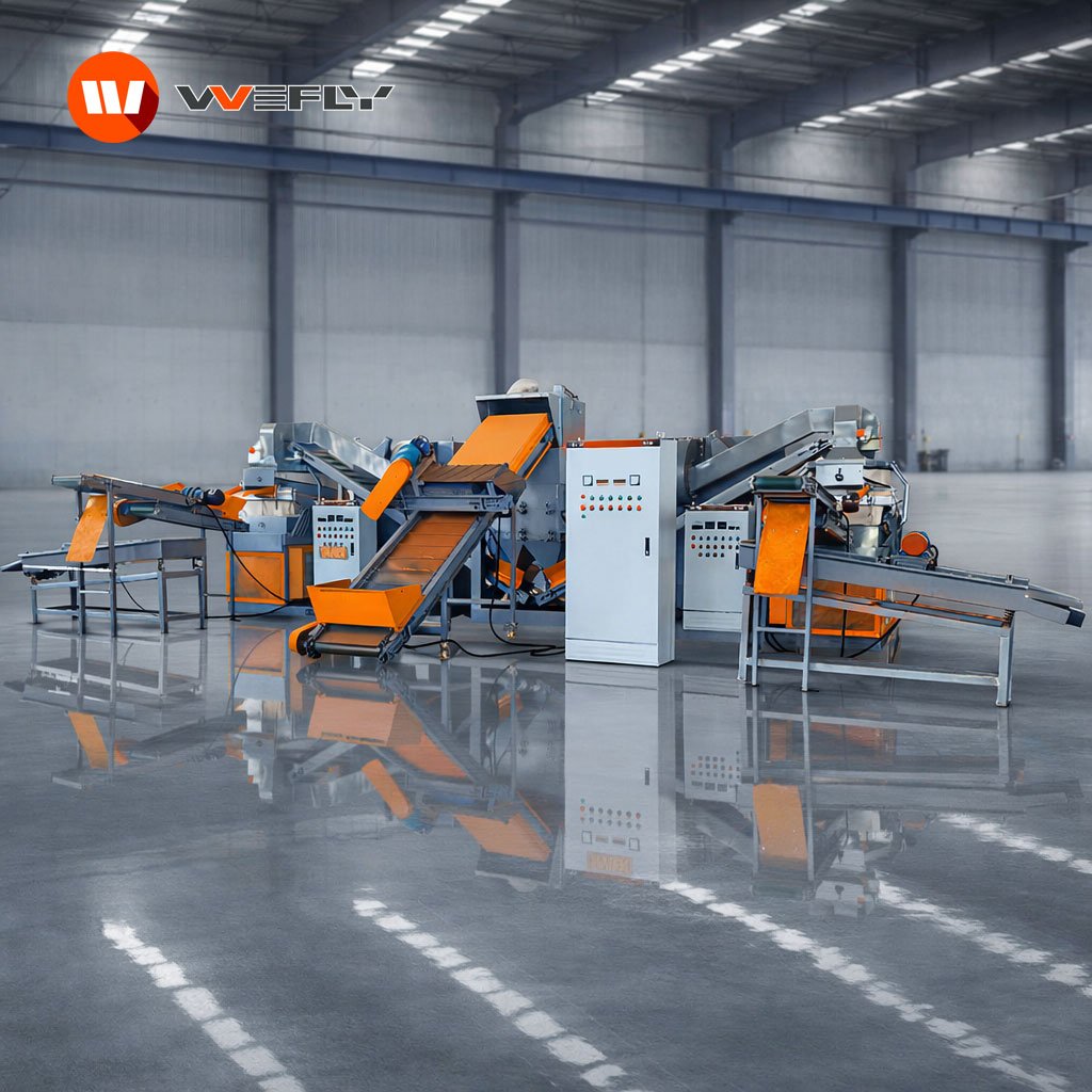 WOLFU Scrap Copper Wire Recycling Separator Machine