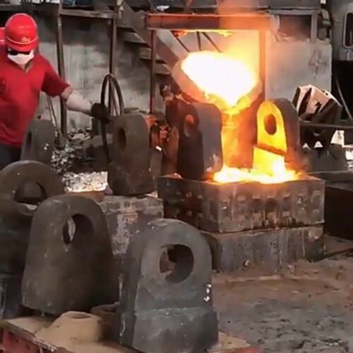 Molten Metal Pouring from Forging Furnace | Industrial Melting Process