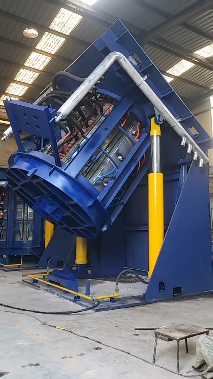 Industrial Steel Induction Furnace Running Test | Medium Frequency Melting Furnace