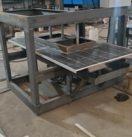 This video shows the working process of our solar panel frame removing machine. The system is designed to automatically remove the aluminum alloy frame from photovoltaic panels, providing an efficient pre-treatment step for solar panel recycling.