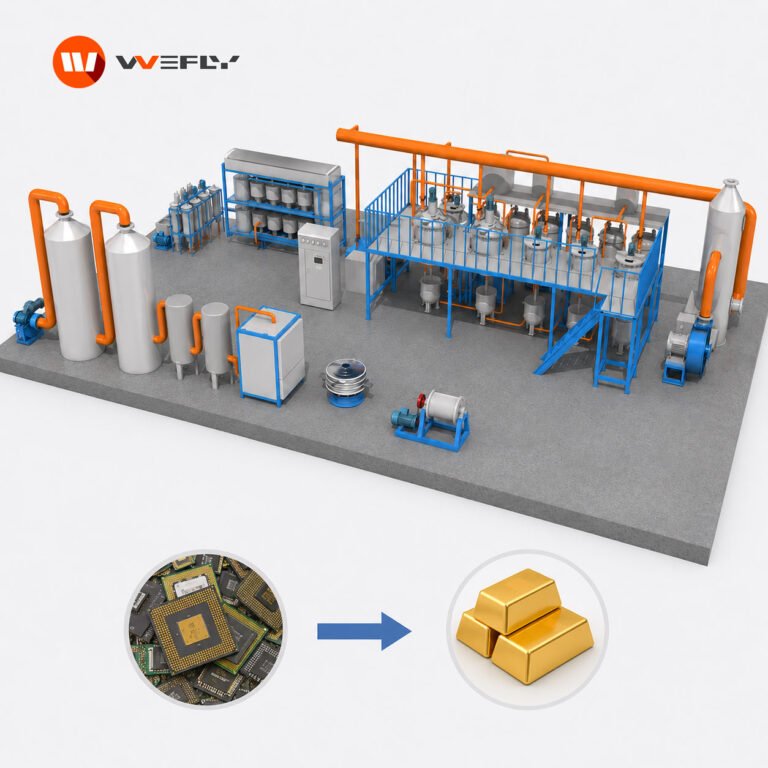 WOLFU Precious Metal Refining Plant – CPU & Electronic Waste Gold Recovery Machine