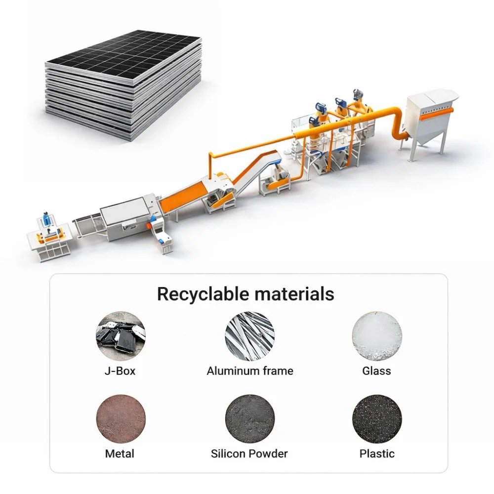 Solar PV Panel Recycling Plant
