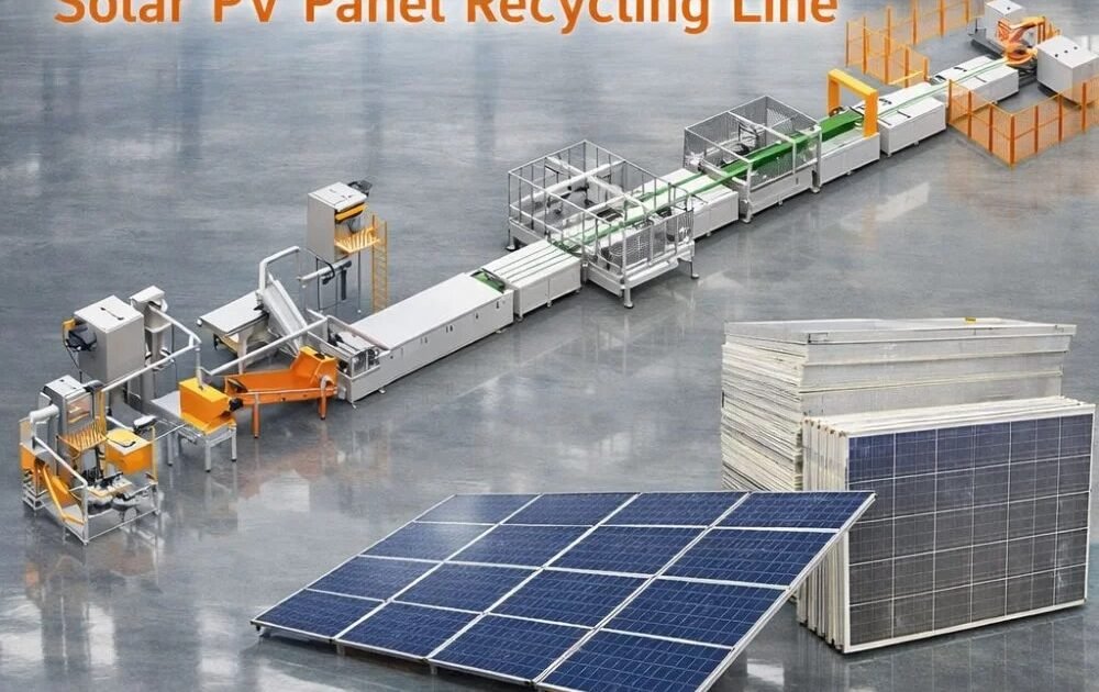 Fully Automatic Solar PV Panel Recycling Line