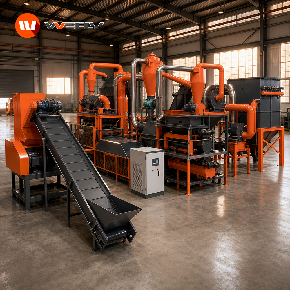Wolfu orange lithium battery crushing and sorting recycling plant