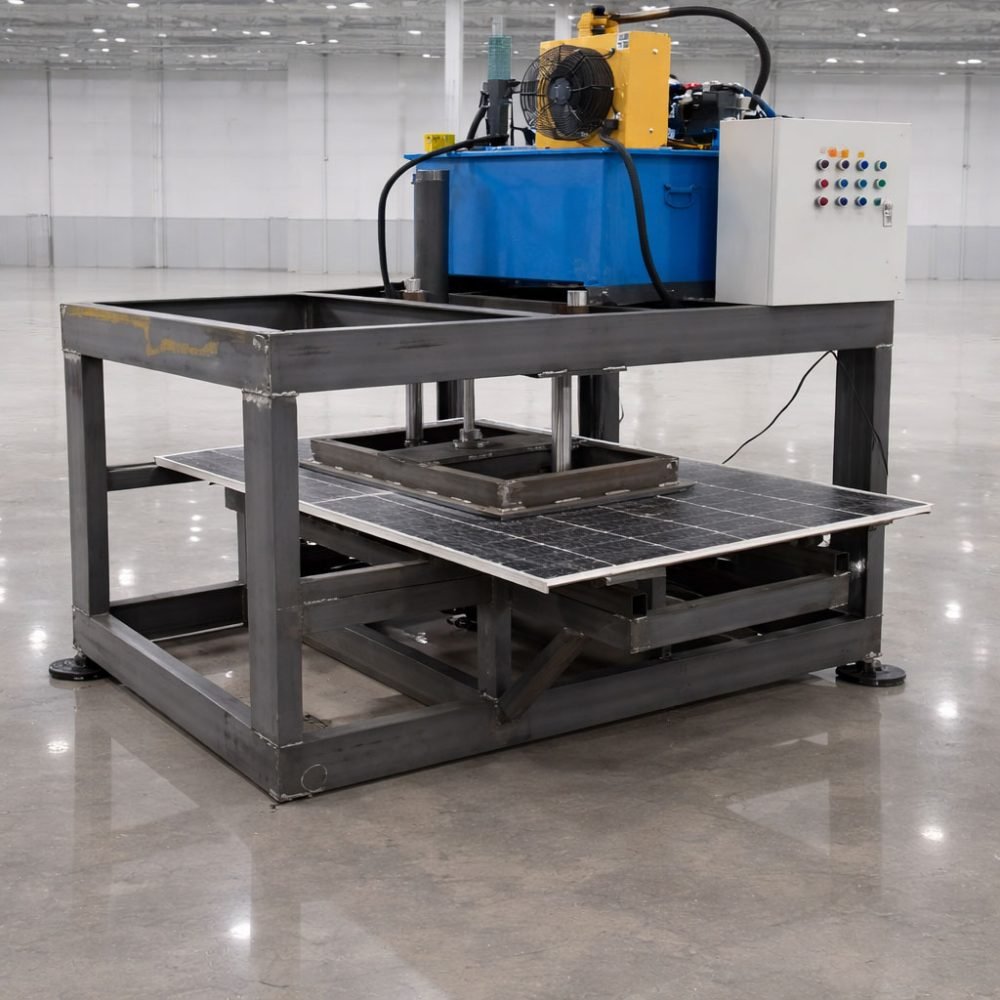 WOLFU-Small-Solar-Panel-Aluminium-Frame-Disassembling-Recycling-Machine1
